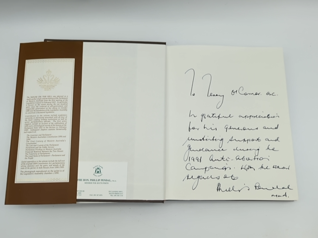 The House on the hill: A History of the Parliament of Western Australia, 1832-19 by David Black