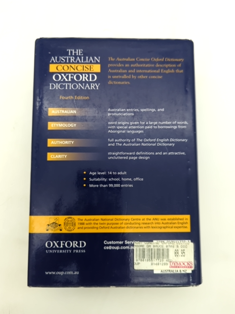 The Australian Concise Oxford Dictionary by H. Moore, Australian History by H. Moore