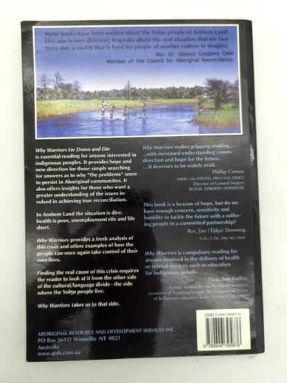 Why Warriors Lie Down And Die by Richard Trudgen, Aboriginal Australia by Richard Trudgen