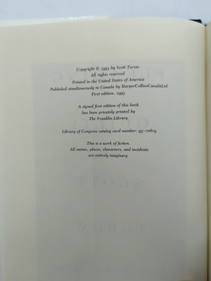 Pleading Guilty by Scott Turow (Hardcover, 1993) 1st Edition Legal Thriller by Scott Turow