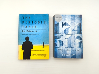 2x Primo Levi Books: The Periodic Table; If This Is a Man - Truce; Auschwitz by Primo Levi