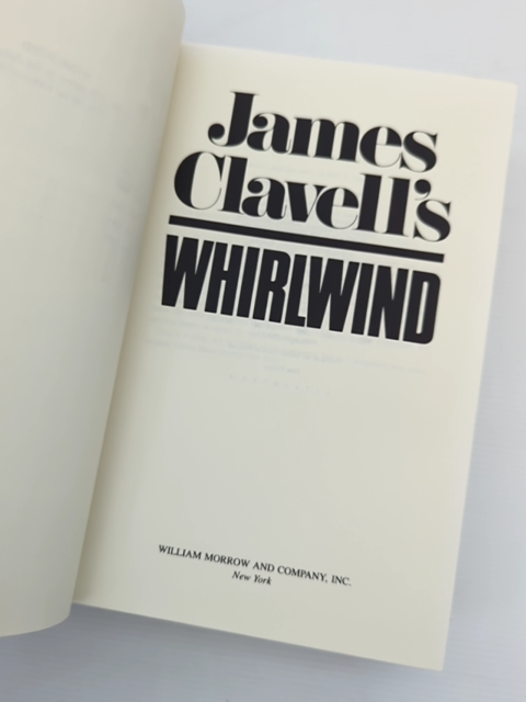 Whirlwind James Clavell 1986 First Edition 1st Impression Hardcover, Dust Jacket by James Clavell