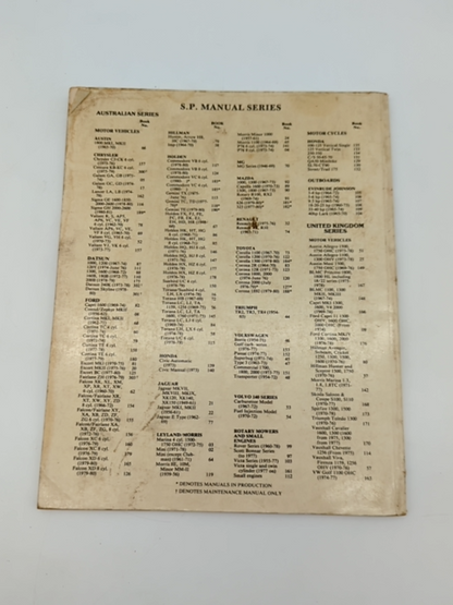 KB-KC Series 6 Cyclinder Service and Maintenance Manual by Gregory's (Book) by Gregory'S