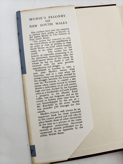 The Felonry Of New South Wales by James Mudie (Hardcover, 1965) by James Mudie
