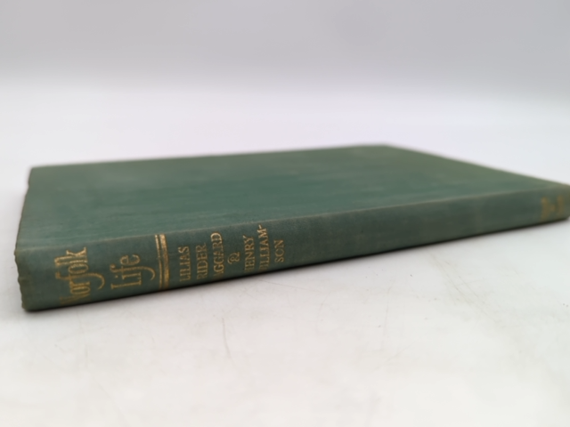 Norfolk Life by Henry Williamson &  Lilias Rider Haggard (Cloth, 1943) by "Henry Williamson Lilias Rider Haggard"