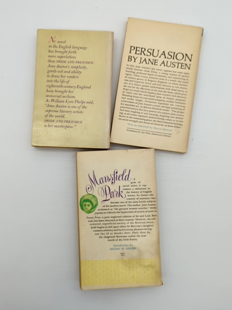 Jane Austen Paperback Bundle Pride and Prejudice; Persuasion; Mansfield Park by Jane Austen
