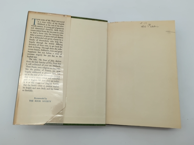 The Feast Of July by H E Bates (Hardcover, 1954) 1st Edition, Romance Novel by H E Bates
