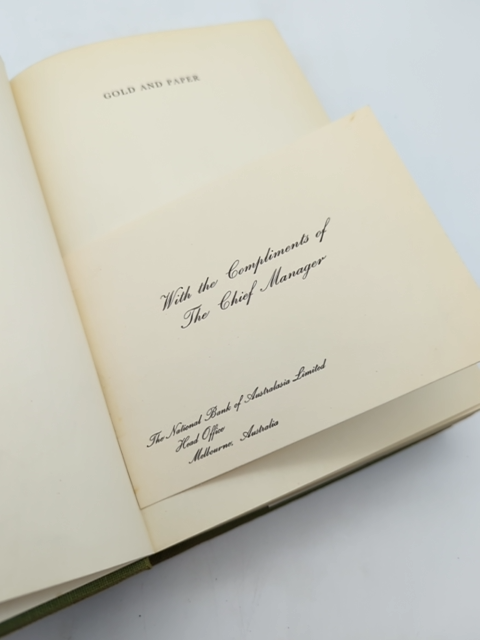 Gold And Paper, 1858-1982: History Of The National Bank Of Australasia Ltd, Geof by Geoffrey Blainey