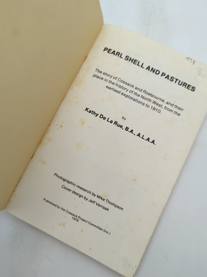 Pearl Shell And Pastures by Kathy de la Rue Paperback, 1979 WA Northwest History by Kathy De La Rue