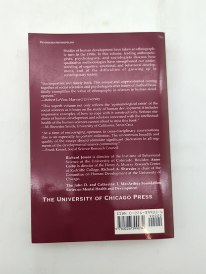 Ethnography And Human Development Context And Meaning In Social Inquiry, Anne C by Anne Colby