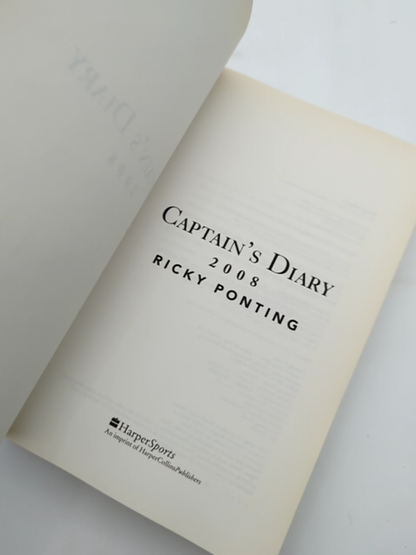 Captain's Diary 2008 by Ricky Ponting, Cricket Memoir by Ricky Ponting