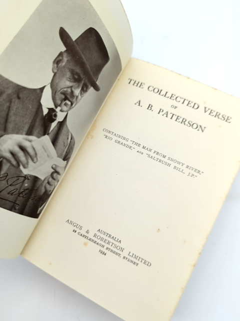 The Collected Verse Of Paterson by A B Paterson (Hardcover, 1934) by A B Paterson