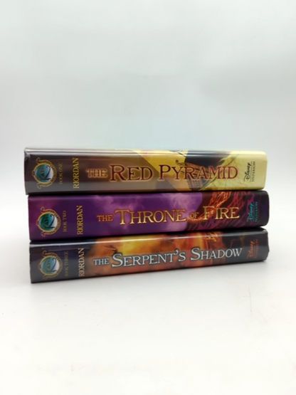 Rick Riordan The Kane Chronicles series Signed Hardcover Bundle x3, 1st Edition by Rick Riordan