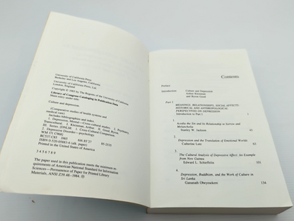 Culture And Depression Studies In The Anthropology And Cross-cultural Psychiatry by Byron J. Good