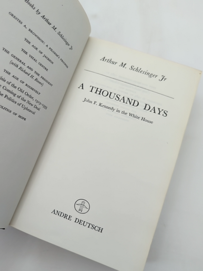 Thousand Days by Arthur M Schlesinger Jr (Hardcover, 1966) by Arthur M Schlesinger Jr