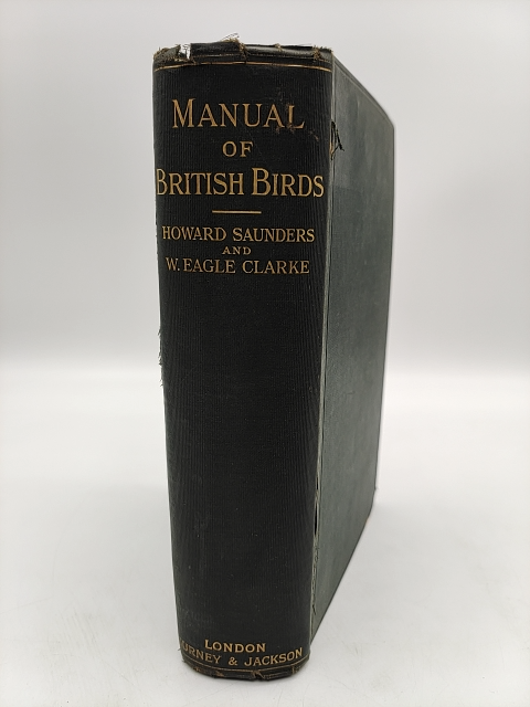 Manual of British Birds by Howard Saunders, 1927 Signed, Important Copy by Howard Saunders