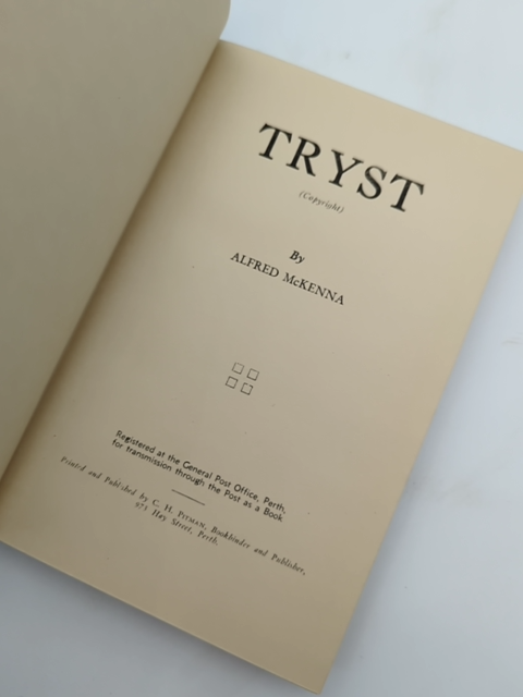 Tryst by Alfred McKenna (Hardcover, 1945) by Alfred Mckenna