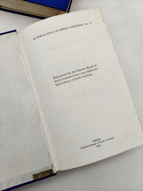 Discoveries in Australia, 2 Volumes, Facsimile Voyage of H.M.S. Beagle 1837-43 by J Lort Stokes