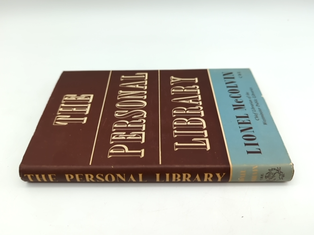 The Personal Library by Lionel McColvin (Hardcover, 1953) Westminster Librarian by Lionel Mccolvin