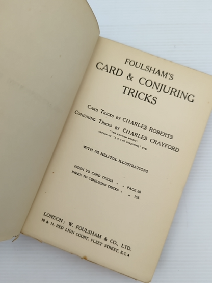 Foulsham's Card Conjuring Tricks by Charles Crayford Charles Roberts by Charles Crayford Charles Roberts