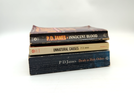 P D James Paperback Bundle Innocent Blood; Unnatural Causes; Death in Holy Or… by P D James