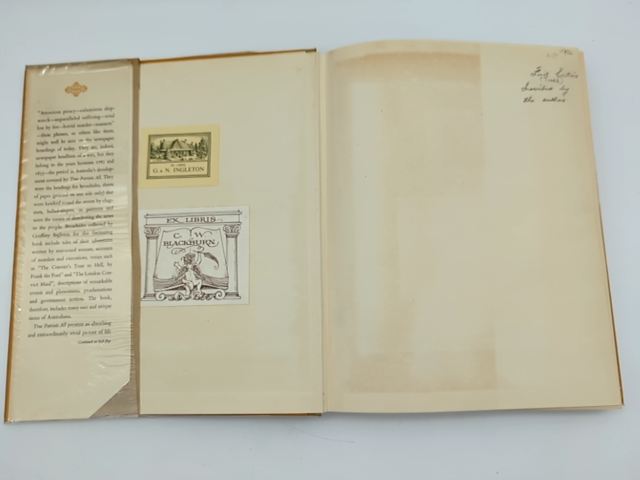 True Patriots: News From Early Australia Told in a Collection of Broads, Signed by Geoffrey C Ingleton