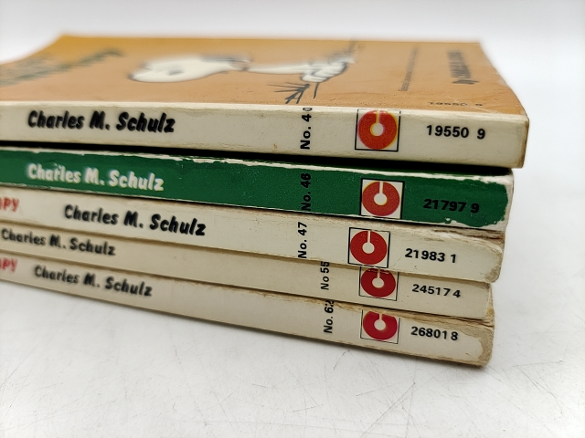 Charles M Schulz Paperback Bundle 5x Vintage Snoopy Charlie Brown Paperbacks by Charles M Schulz