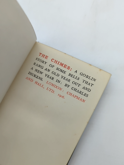 The Chimes by Charles Dickens (Leather, 1906) Literature & Fiction by Charles Dickens
