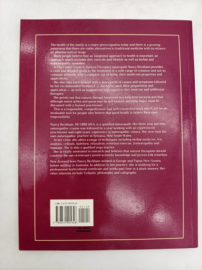 Family Guide To Natural Therapies by Nancy Beckham, Alternative Medicine by Not Available
