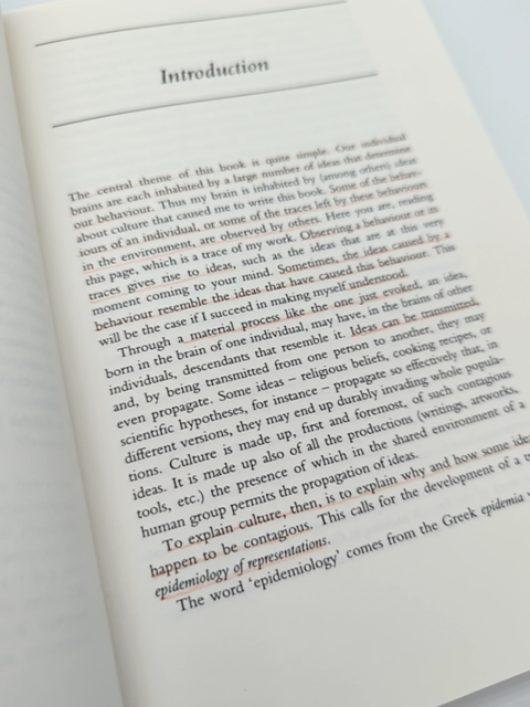 Explaining Culture Naturalistic Approach by Dan Sperber, Anthropology by Dan Sperber