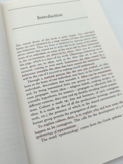 Explaining Culture Naturalistic Approach by Dan Sperber, Anthropology by Dan Sperber