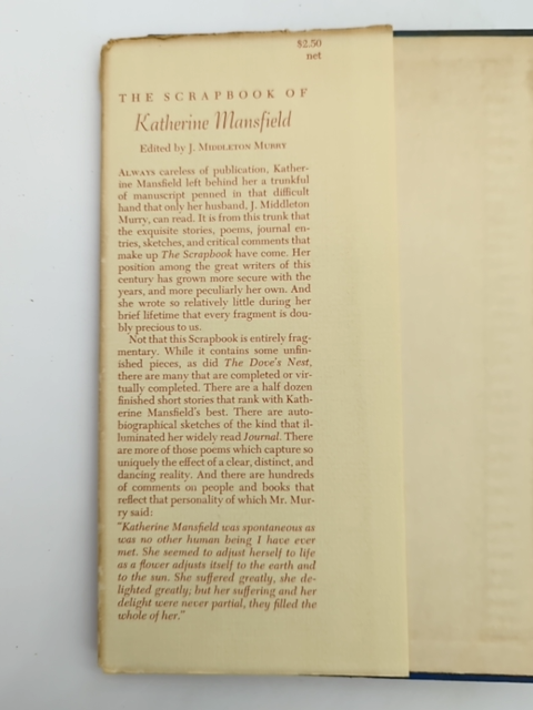 The Scrapbook Of Katherine Mansfield by J Middleton Murry (Hardcover, 1940) by J Middleton Murry