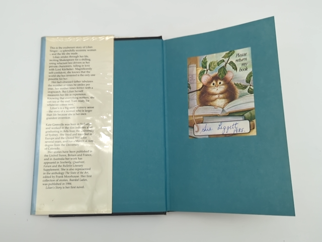 Lilian's Story by Kate Grenville (Hardcover 1985) 1st Edition Australian Fiction by Kate Grenville