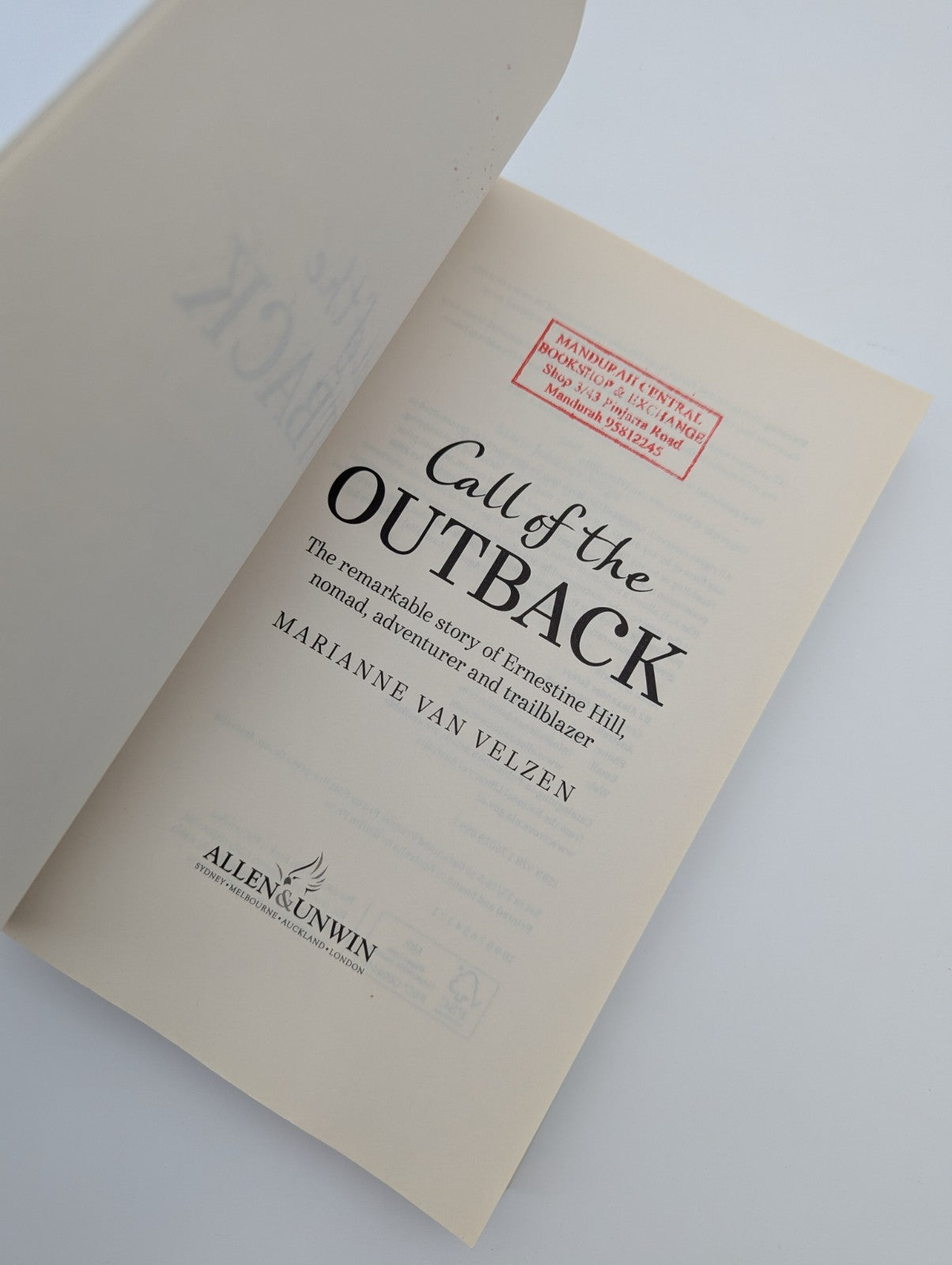 Call of the Outback by Marianne Van Velzen (Trade Paperback, 2016) 1st Edition by Marianne Van Velzen