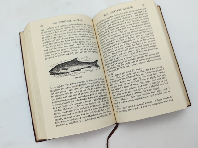 The Compleat Angler by C Cotton Izaak Walton (Leather, 1909) Natural History by C Cotton Izaak Walton