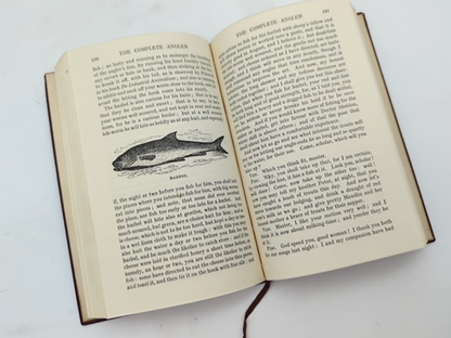 The Compleat Angler by C Cotton Izaak Walton (Leather, 1909) Natural History by C Cotton Izaak Walton