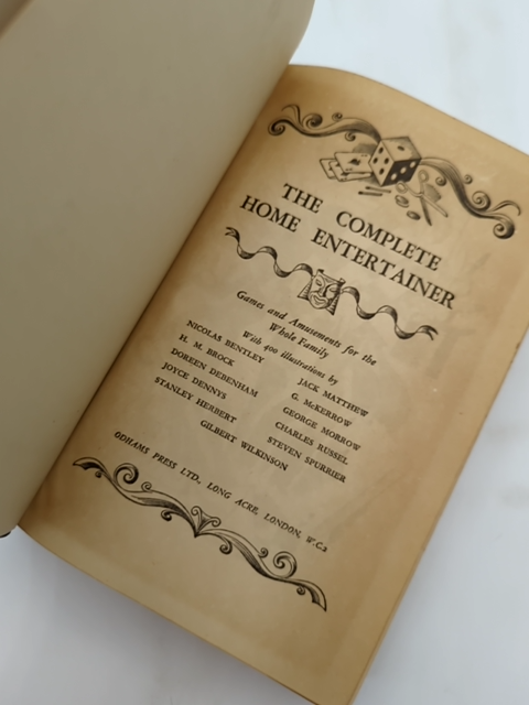 The Complete Home Entertainer (Hardcover, 1981) Vintage Games, Crafts, Party by Various