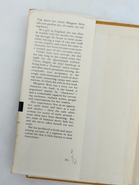 Pardon My Boots by Margaret Britt (Hardcover, 1963) 1st Ed Signed, Cattle Girl by Margaret Britt