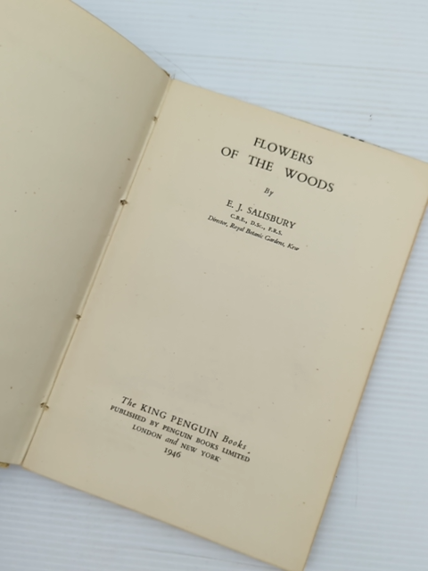 Flowers Of The Woods by E J Salisbury (Hardcover, 1946) by E J Salisbury