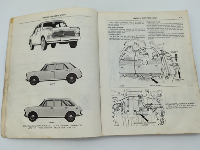 1500 OHC & 1300 Automatic Workshop Manual by Leyland Australia (Book) 0909703019 by Leyland Australia