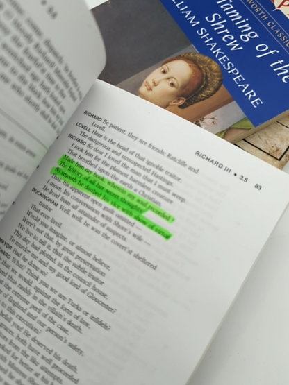 4x Shakespeare Books, Bill Bryson, Richard III, Taming Shrew, Merchant Venice by William Shakespeare