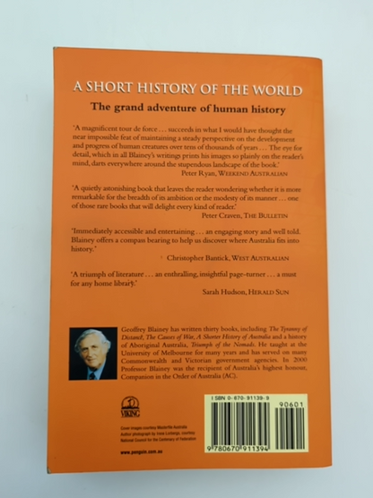 Short History Of The World by Blainey Geoffrey (Paperback, 2001) World History by Blainey Geoffrey