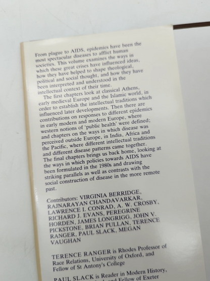 Epidemics And Ideas: Essays On The Historical Perception Of Pestilence (past And by Paul A. Slack