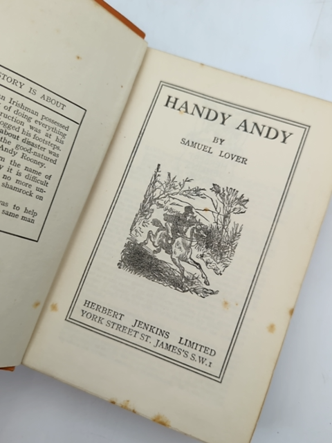Handy Andy Samuel Lover Vintage Irish Fiction Cloth Rare by Samuel Lover