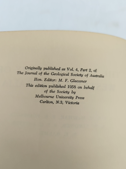 The Stratigraphy Of Western Australia by J R H McWhae et al (Cloth, 1958) by J R H Mcwhae Et Al