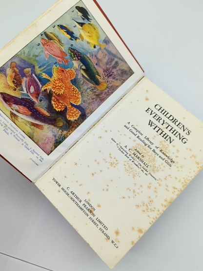 Children's Everything Within by A C Marshall (Hardcover, 1939) Vintage Knowledge by A C Marshall