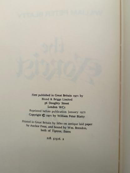 The Exorcist by William Peter Blatty (Hardcover, 1st UK Edition) by William Peter Blatty