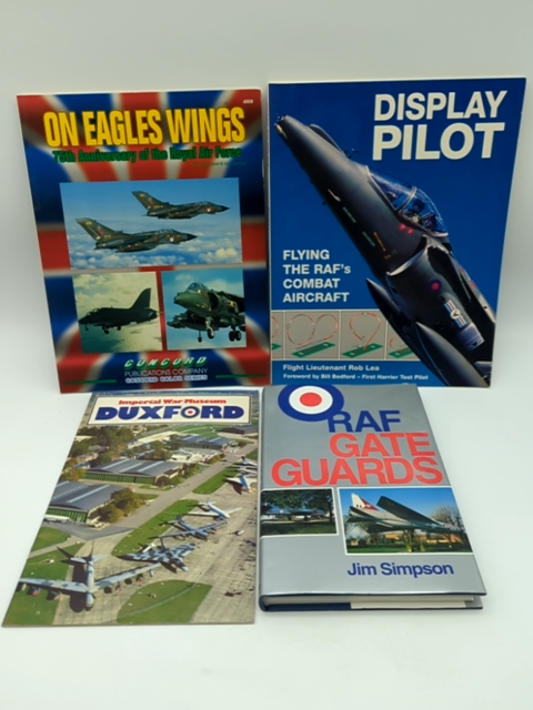 4x RAF books and magazines incl. RAF Gate Guards by Jim Simpson, Airforce by Various Authors