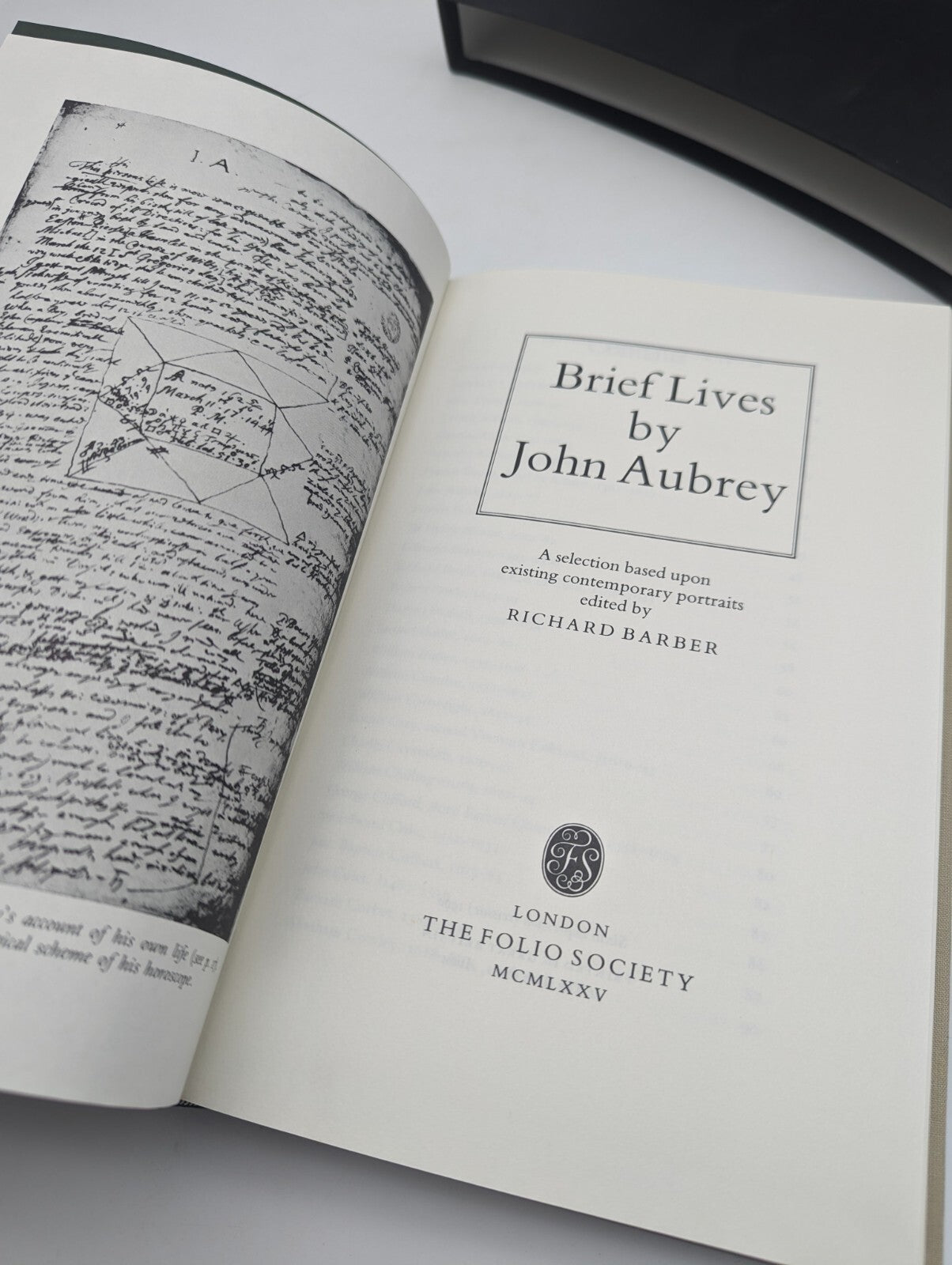 Brief Lives By John Aubrey Folio Society Edition British History by John Aubrey