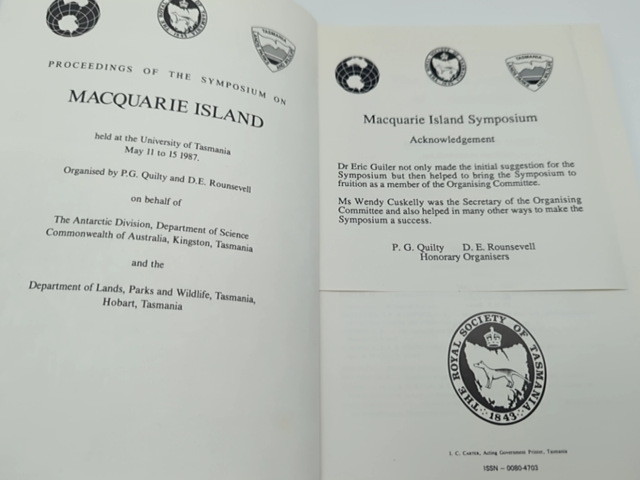 Proceedings of the Symposium on Macquarie Island, Held At the University of Tasm by Maxwell R. Banks